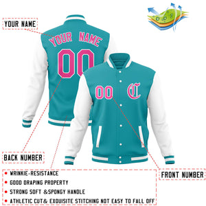 Custom Men's Full-Snap Baseball Coats Varsity Letterman Jackets