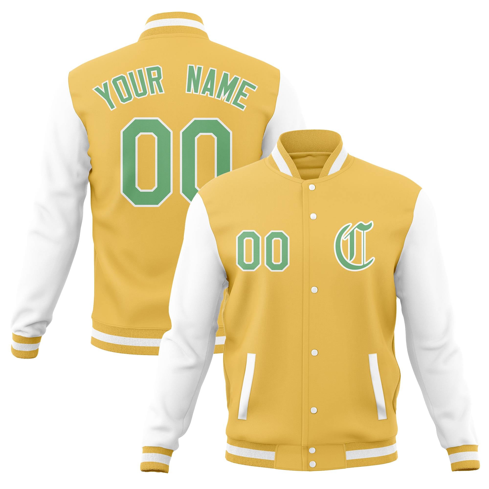 Custom Varsity Letterman Baseball Jackets Personalized Full-Snap Stitched Coats for Men Women