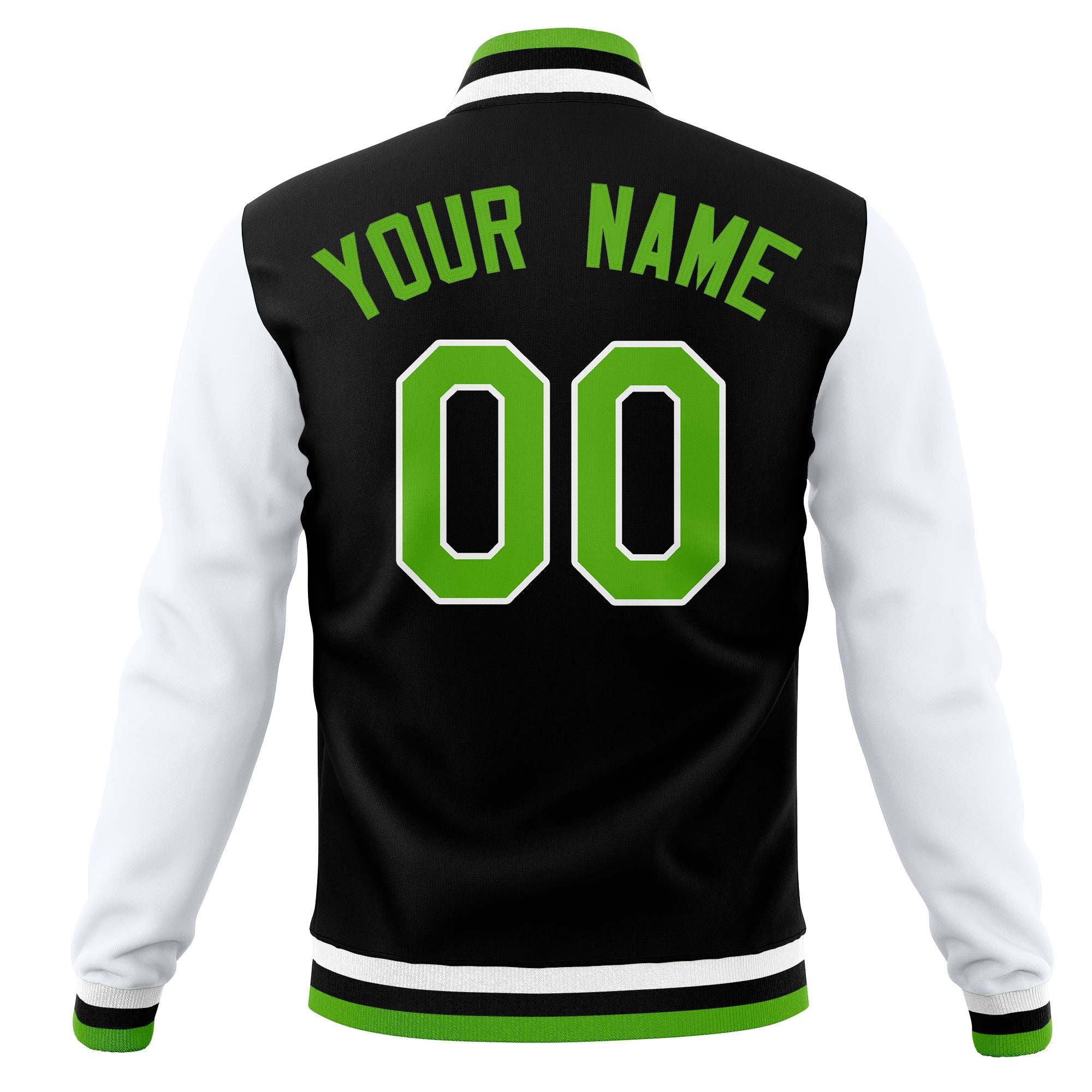 Custom Varsity Letterman Baseball Jackets Personalized Full-Snap with Raglan Sleeves