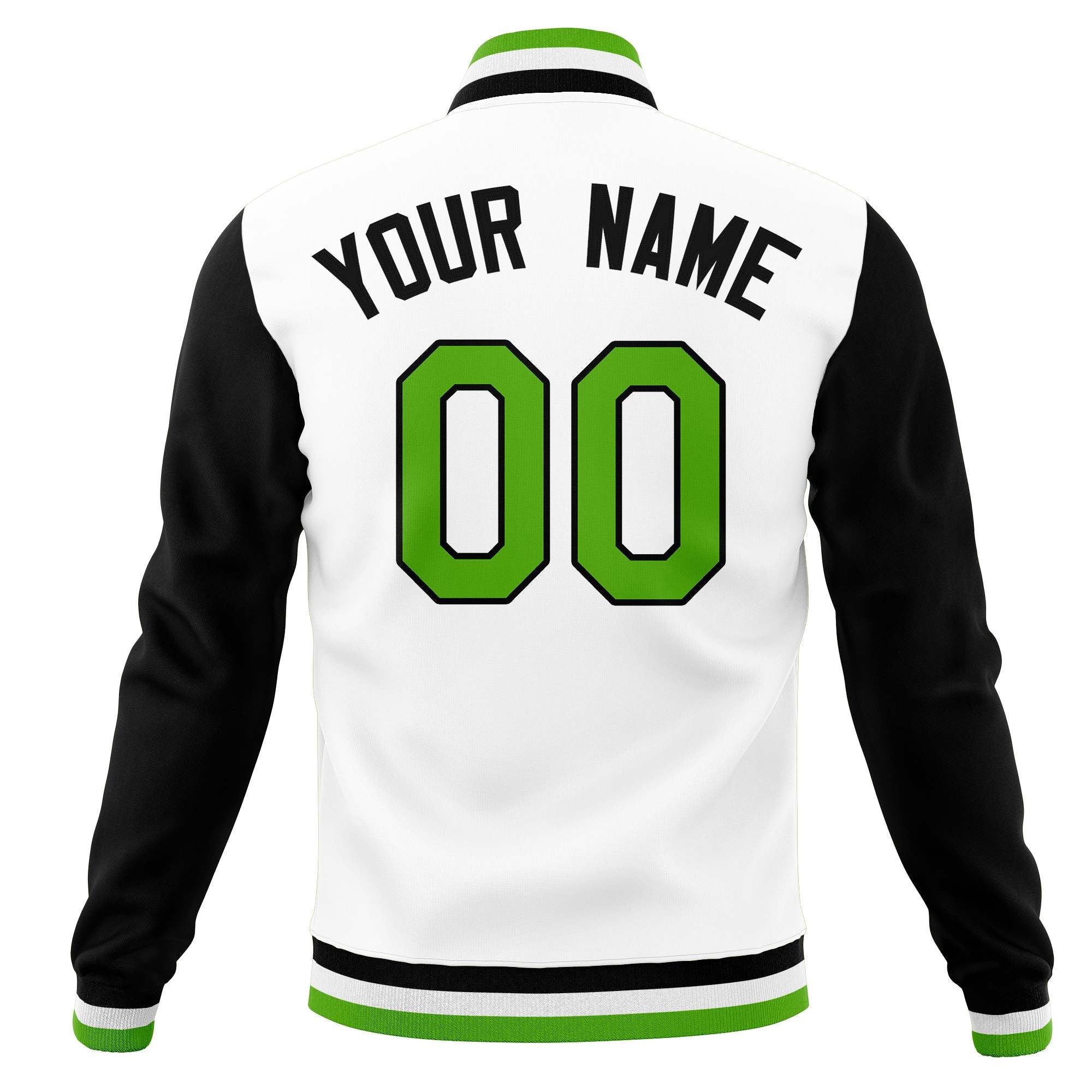 Custom Varsity Letterman Baseball Jackets Personalized Full-Snap with Raglan Sleeves