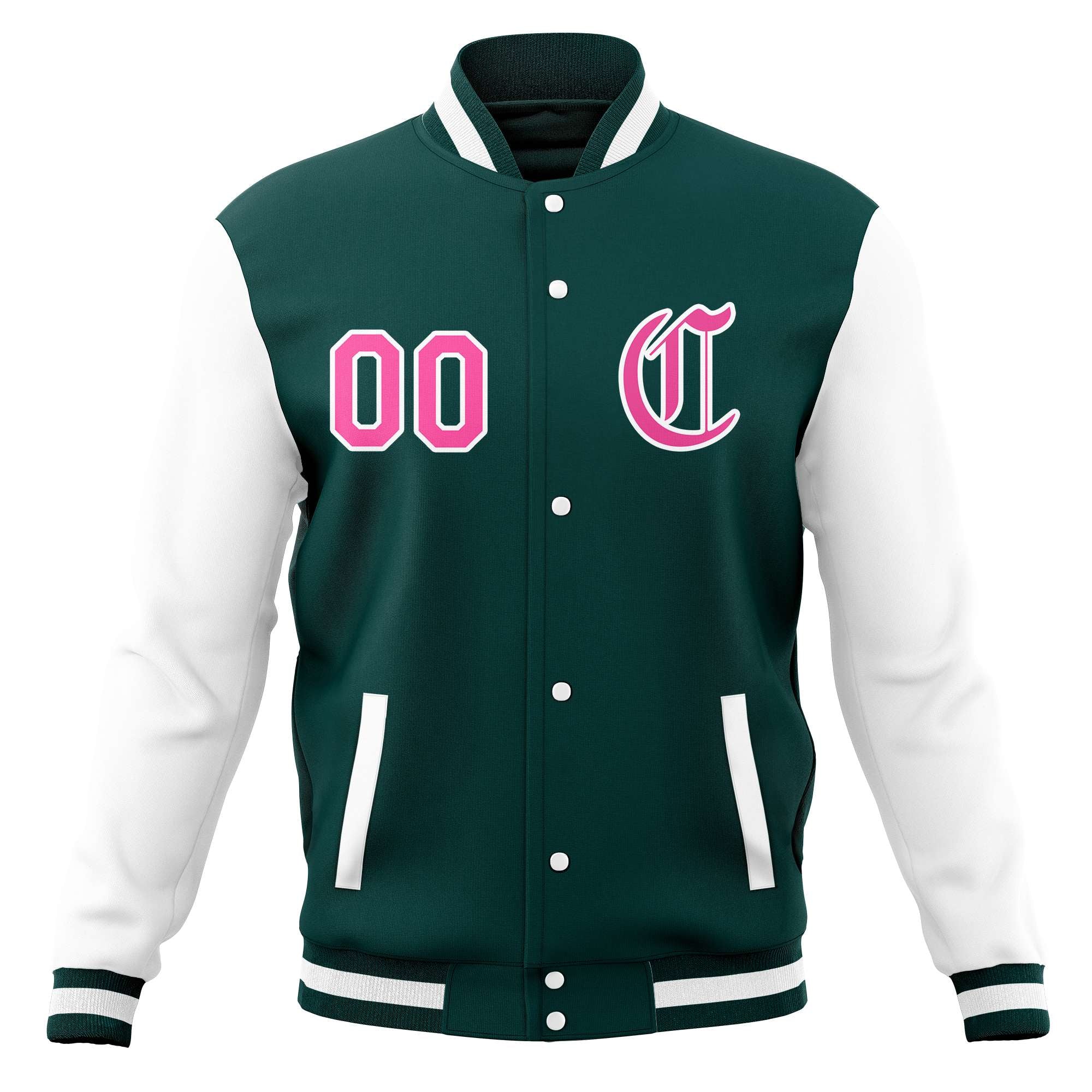 Custom Varsity Letterman Baseball Jackets Personalized Full-Snap Stitched Coats for Adults