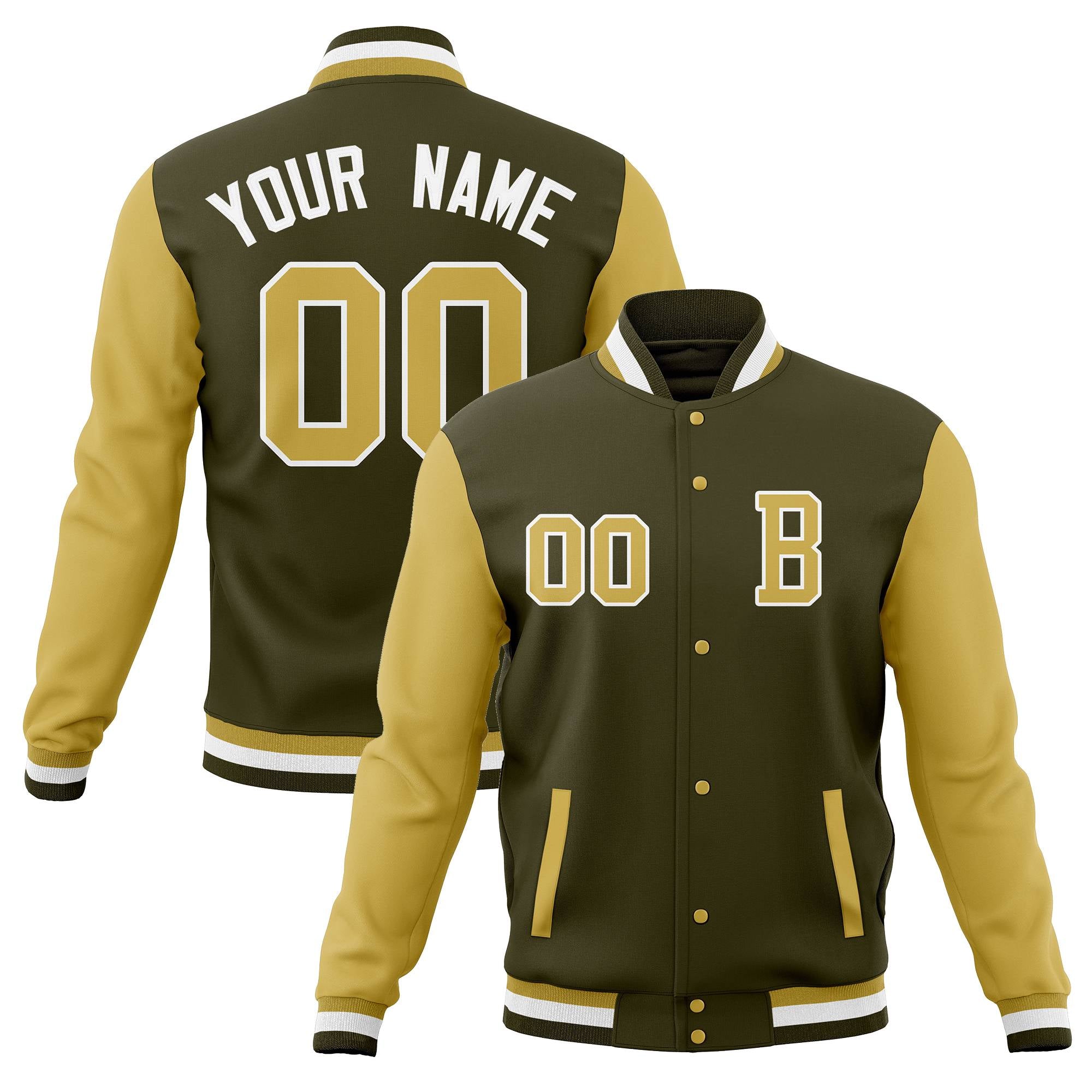 Custom Full-Snap Baseball Varsity Bomber Jackets with Personalized Coats