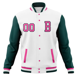 Manteaux de baseball personnalisés avec veste Letterman universitaire cousue personnalisée