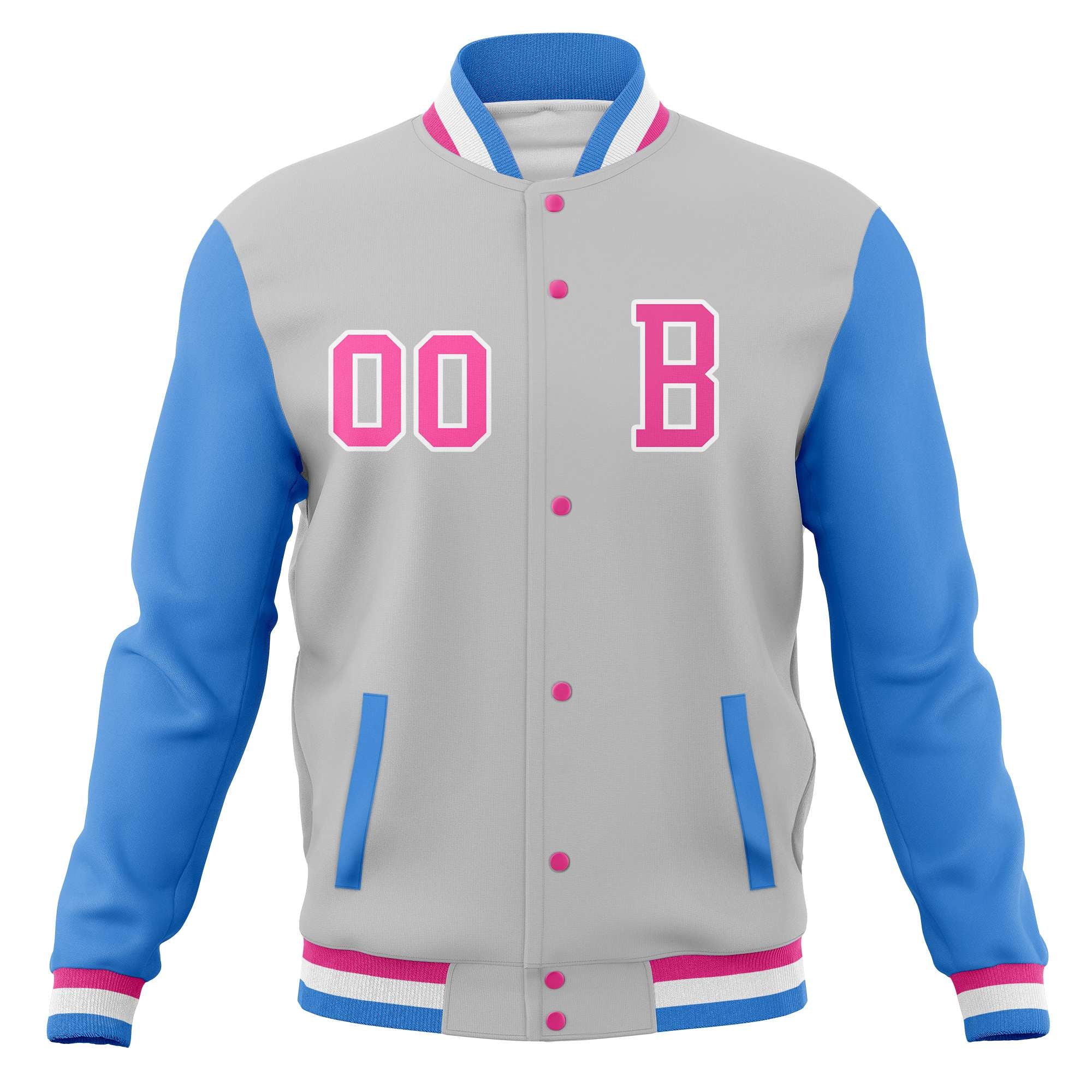 Custom Full-Snap Baseball Varsity Bomber Jackets with Personalized Coats