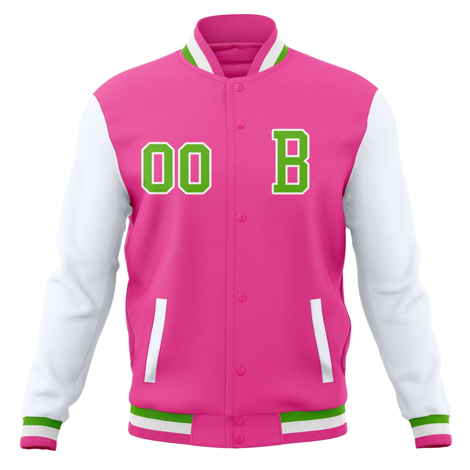 Custom Full-Snap Baseball Coats with Personalized Stitched Varsity Letterman Jacket