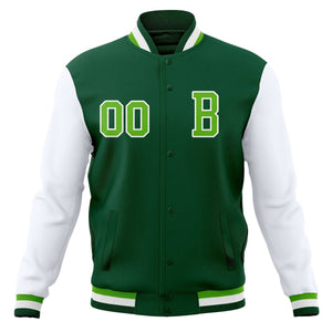 Manteaux de baseball personnalisés avec veste Letterman universitaire cousue personnalisée