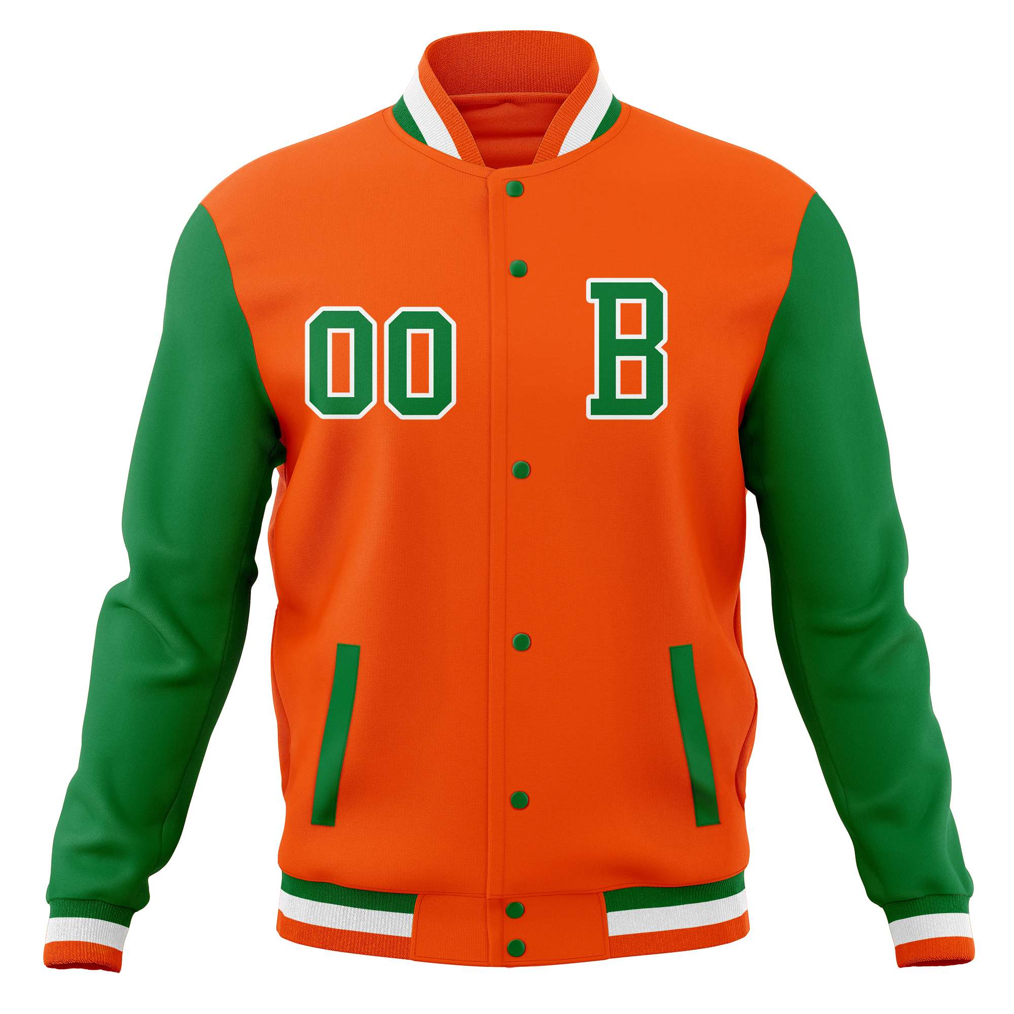 Custom Full-Snap Baseball Coats with Personalized Stitched Varsity Letterman Jacket