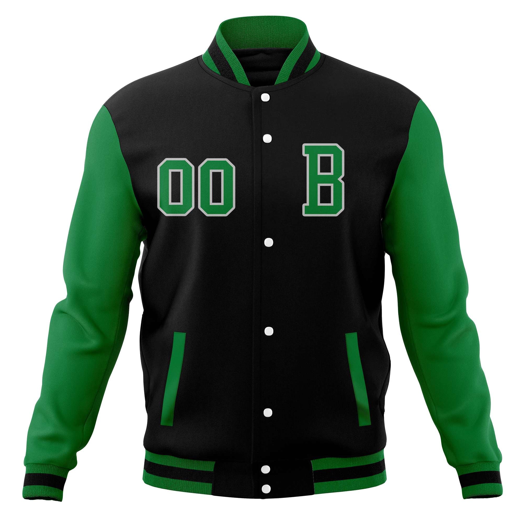 Custom Full-Snap Baseball Coats with Personalized Stitched Varsity Letterman Jacket