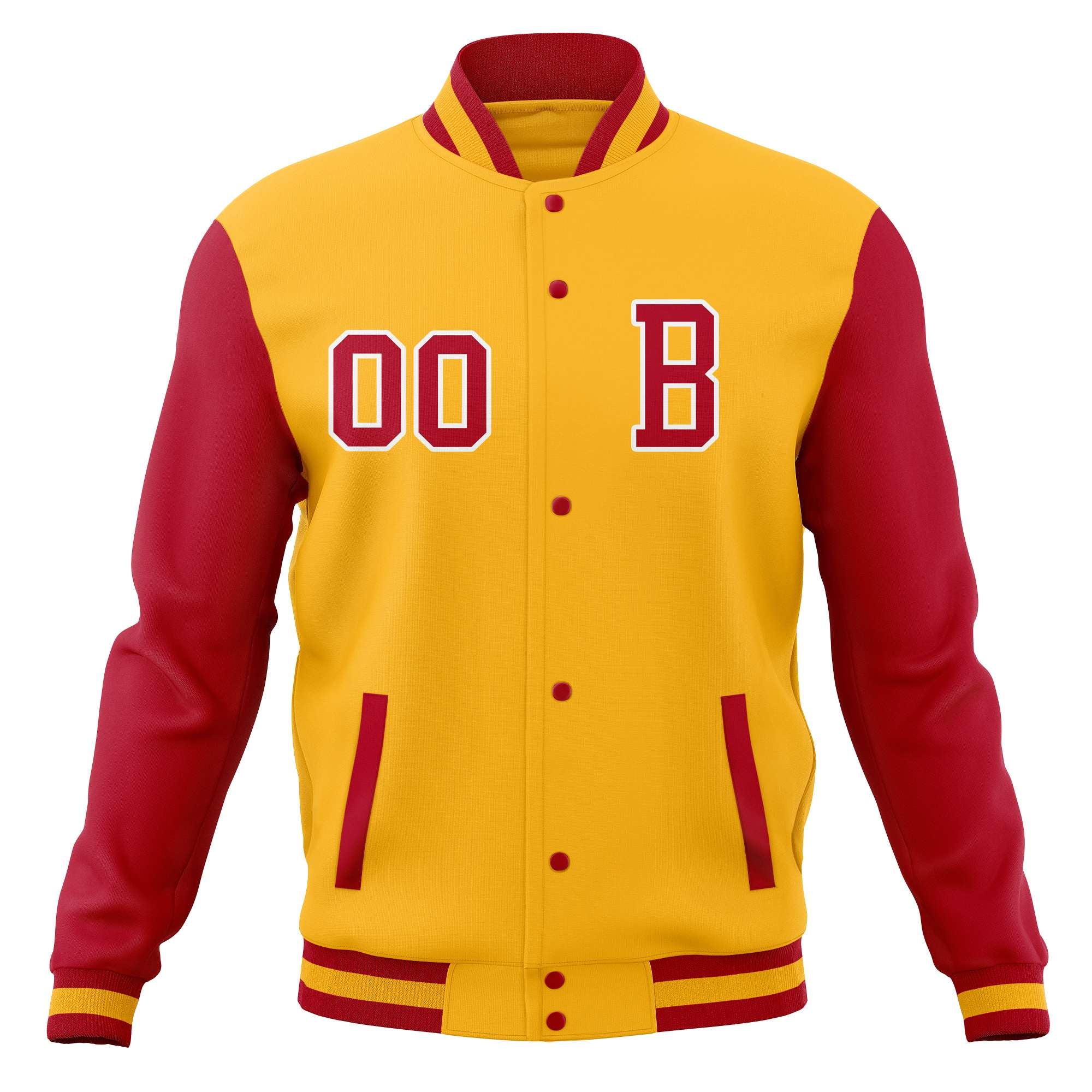 Custom Full-Snap Baseball Coats with Personalized Stitched Varsity Letterman Jacket