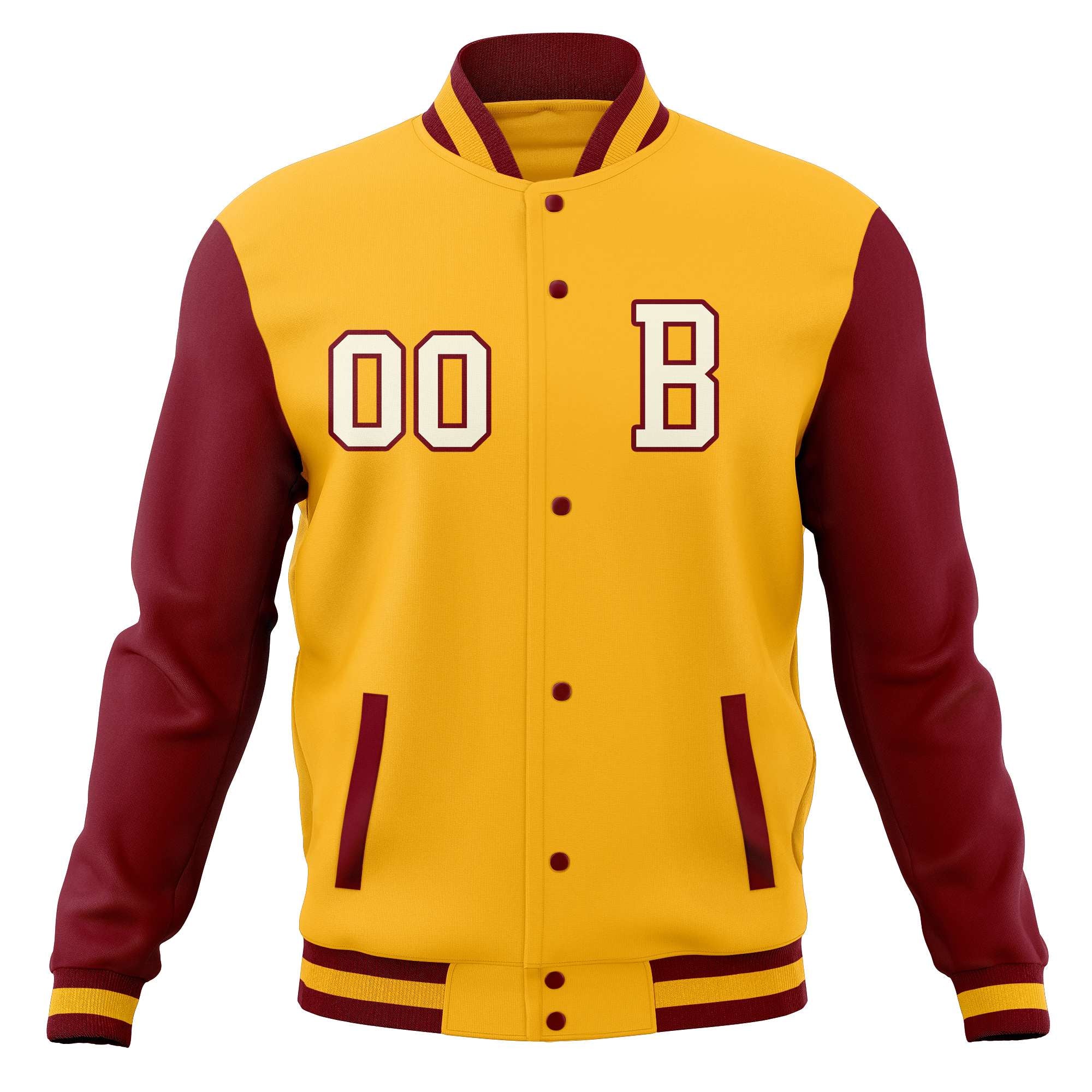 Manteaux de baseball personnalisés à boutons-pression, vestes Letterman universitaires fabriquées