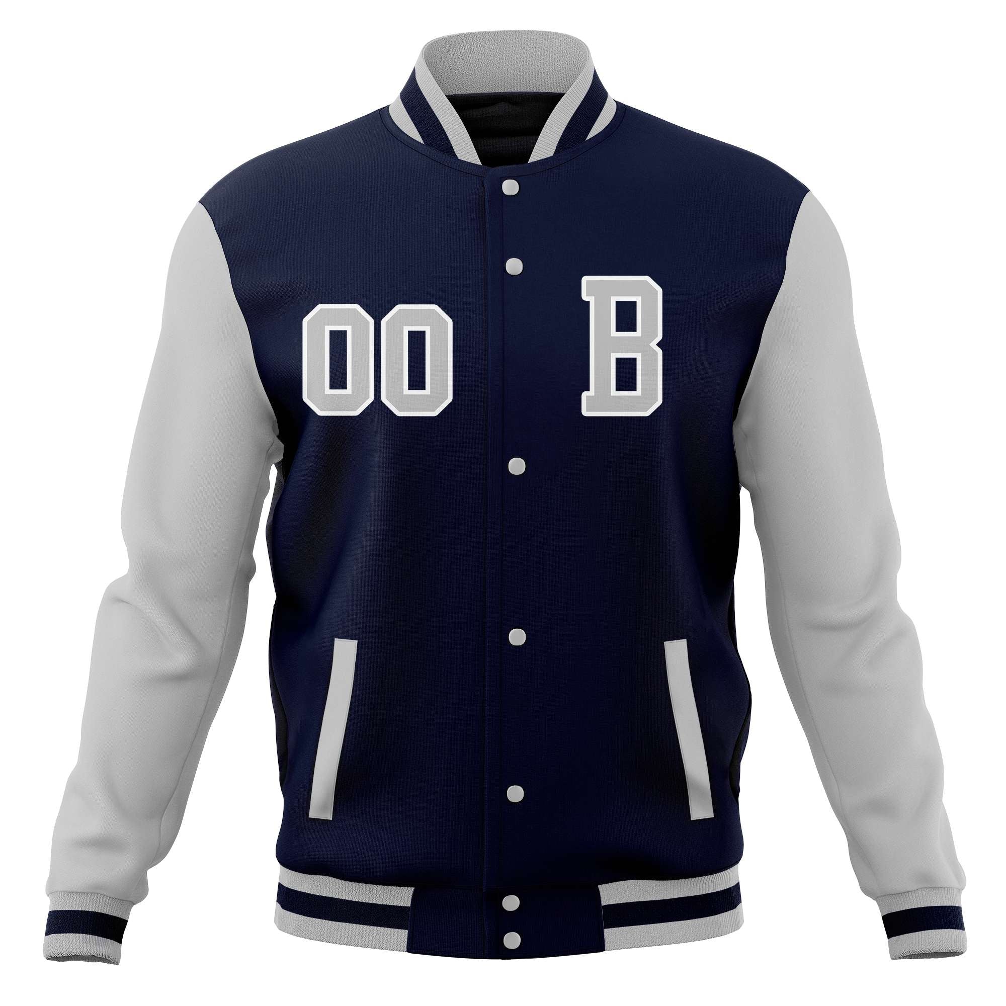 Custom Full-Snap Baseball Coats with Personalized Stitched Varsity Letterman Jacket