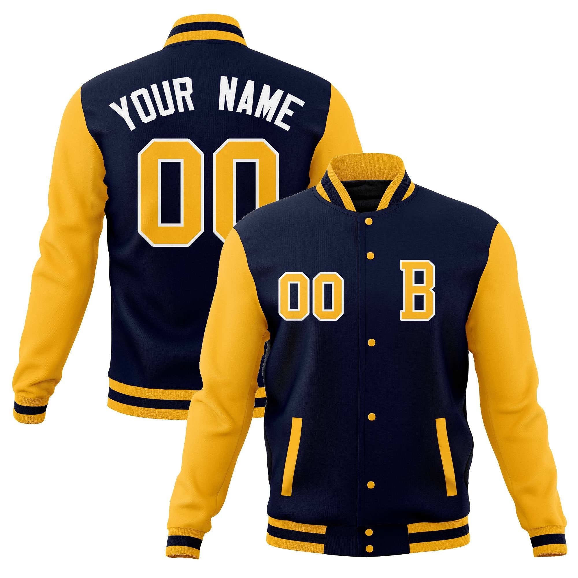 Custom Personalized Stitched Varsity Letterman Jacket and Full-Snap Baseball Coats