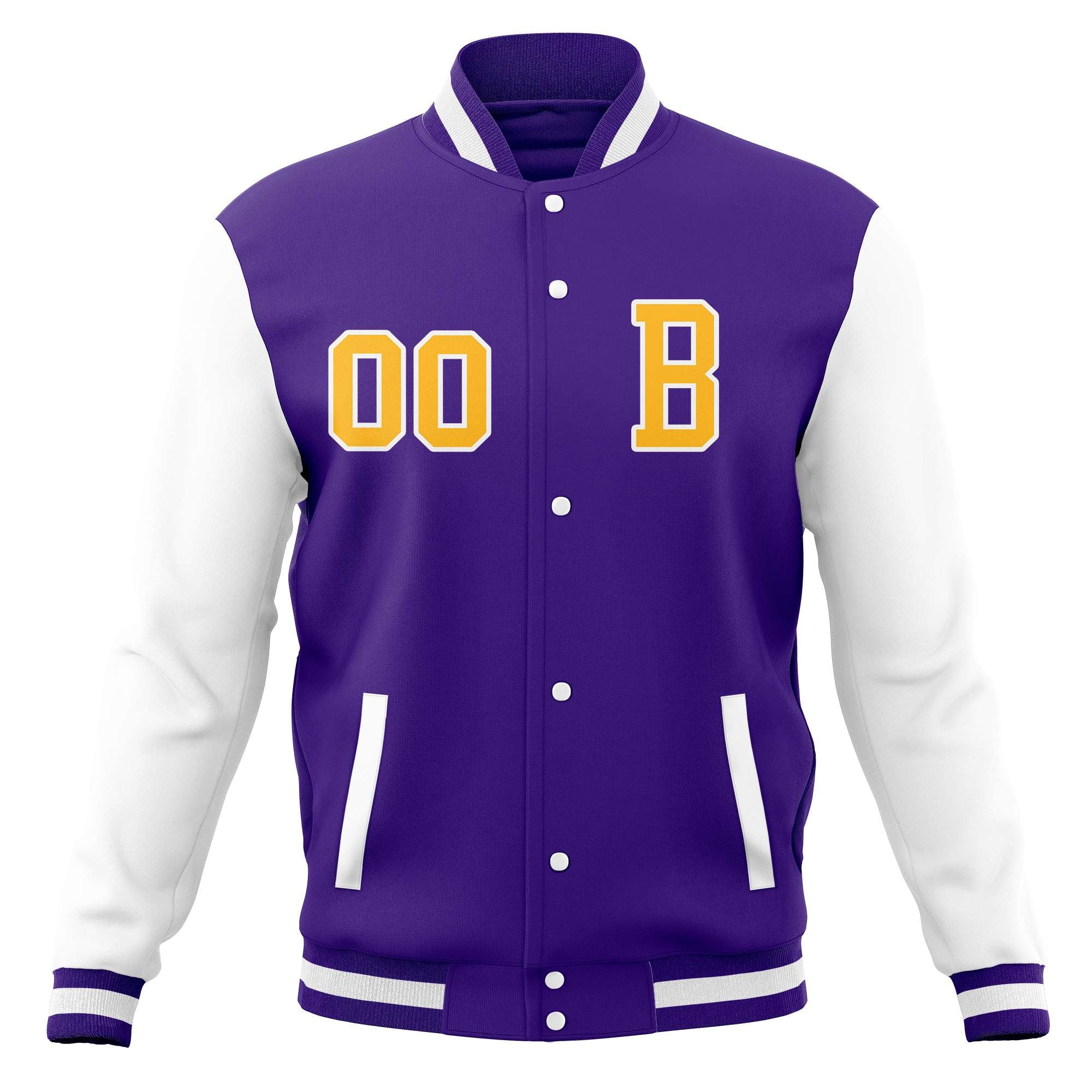 Custom Full-Snap Baseball Varsity Bomber Jackets with Personalized Coats