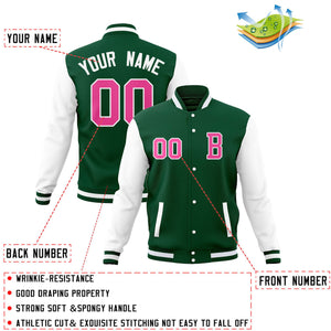 Custom Full-Snap Baseball Coats and Personalized Stitched Varsity Letterman Jackets