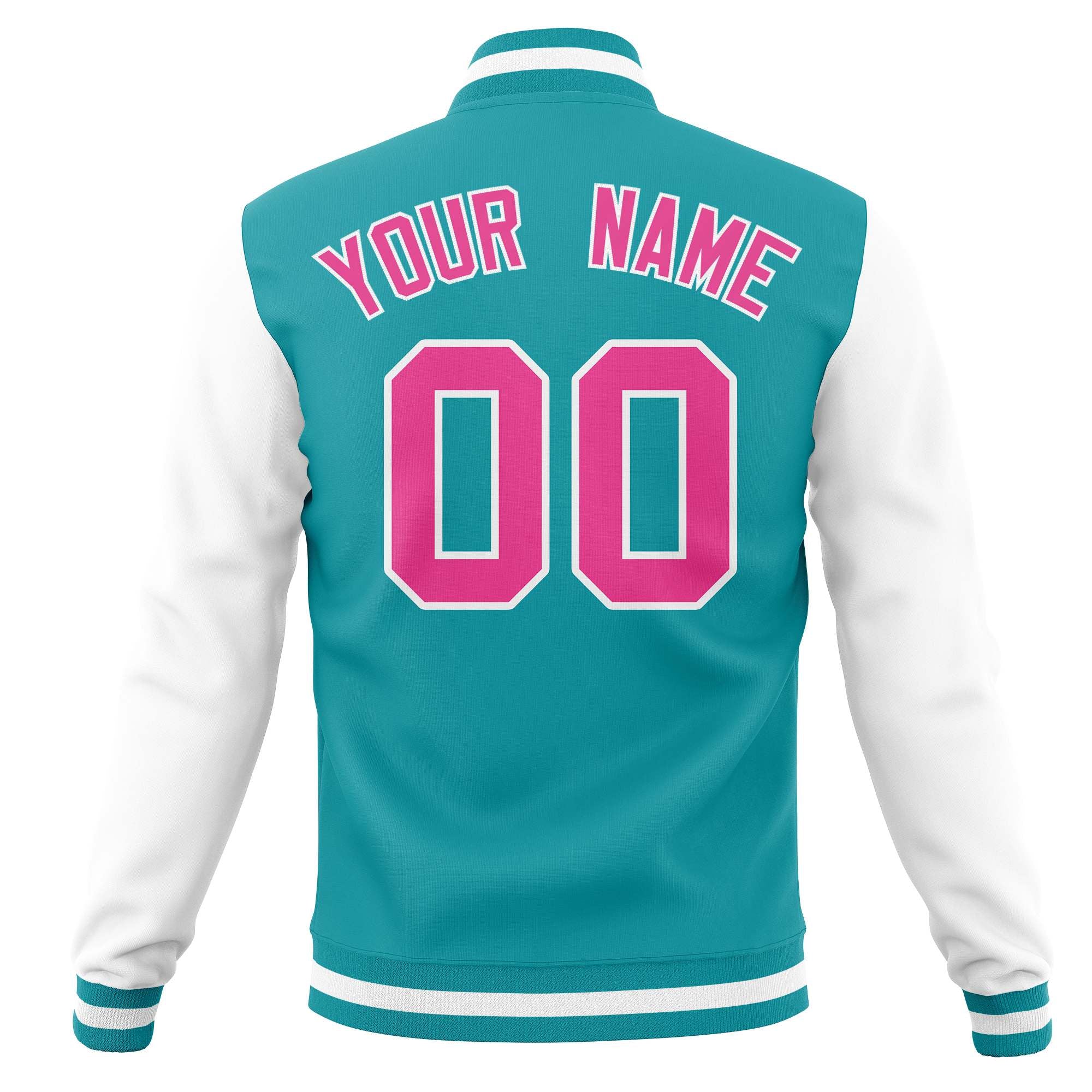 Custom Varsity Letterman Baseball Jacket Personalized Full-Snap Stitched Name Number