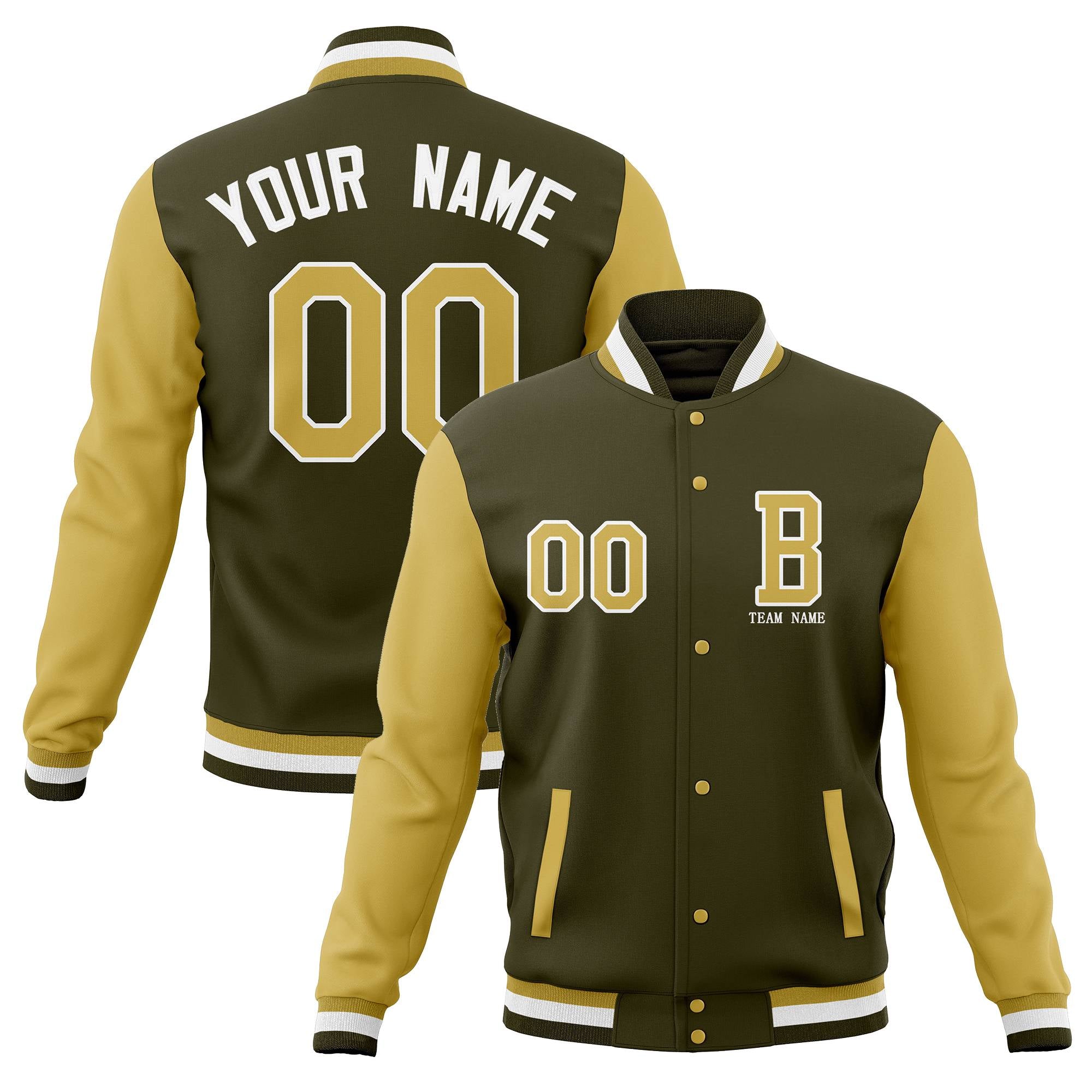 Custom Full-Snap Baseball Varsity Jackets with Personalized Coats