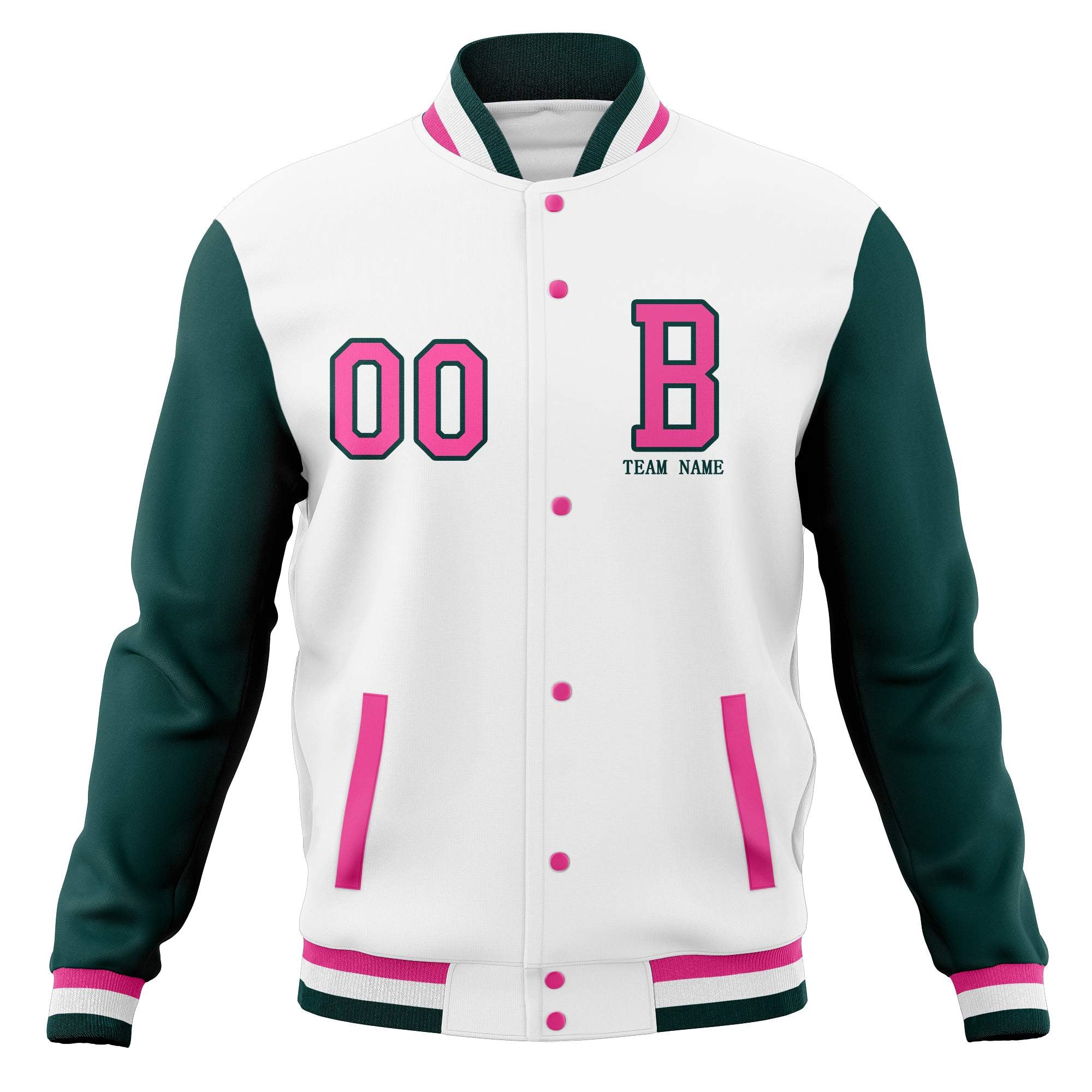 Custom Full-Snap Baseball Coats with Personalized Stitched Varsity Letterman Jacket