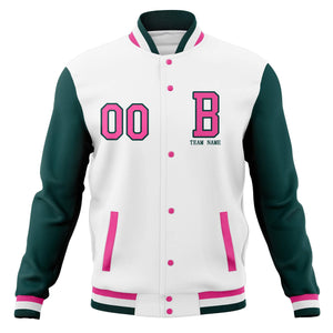 Manteaux de baseball personnalisés avec veste Letterman universitaire cousue personnalisée