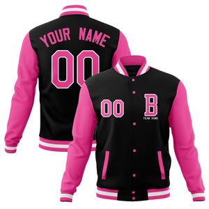 Custom Varsity Letterman Baseball Jacket Personalized Full-Snap Stitched Coats