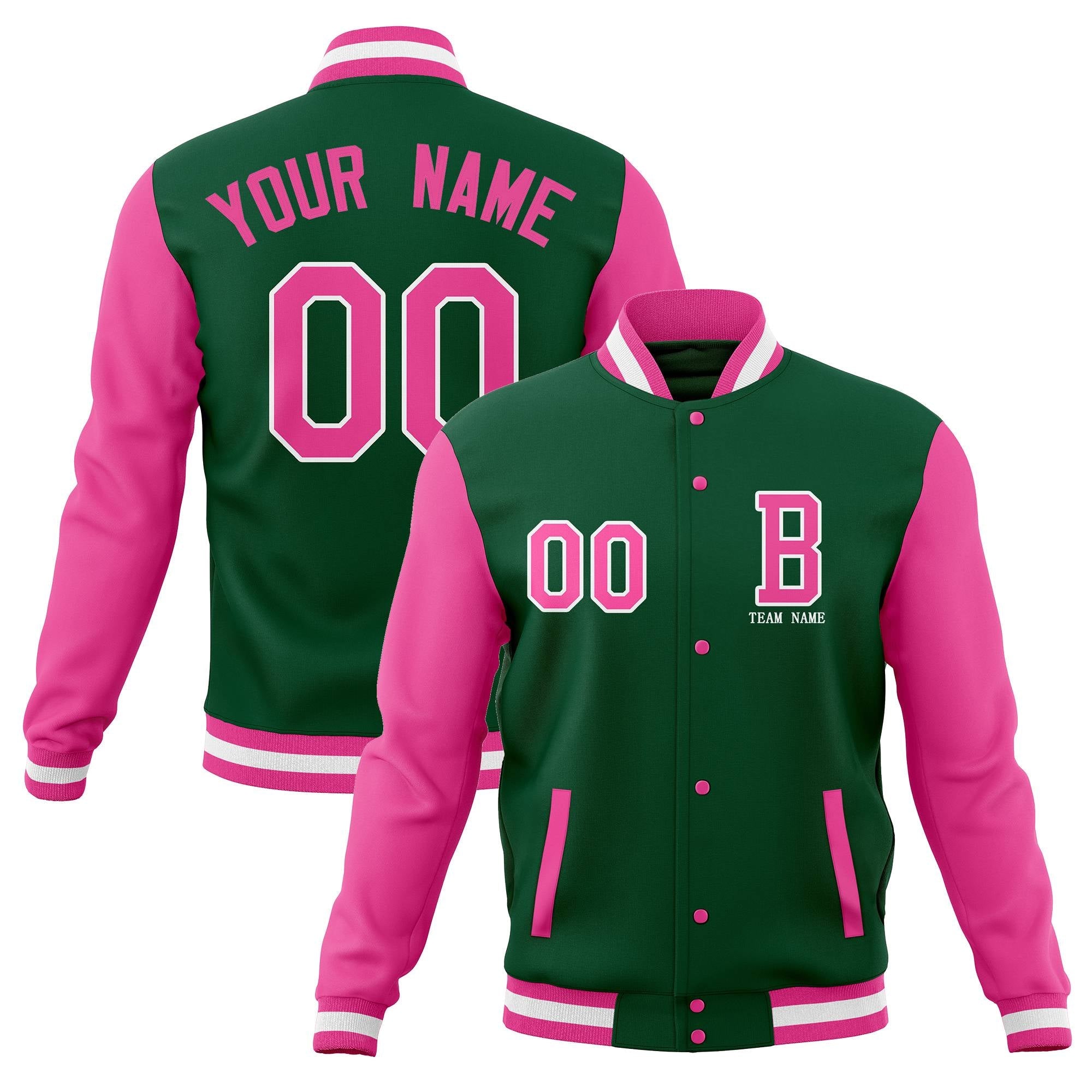 Custom Varsity Letterman Jacket Personalized Stitched Bomber Baseball Coat