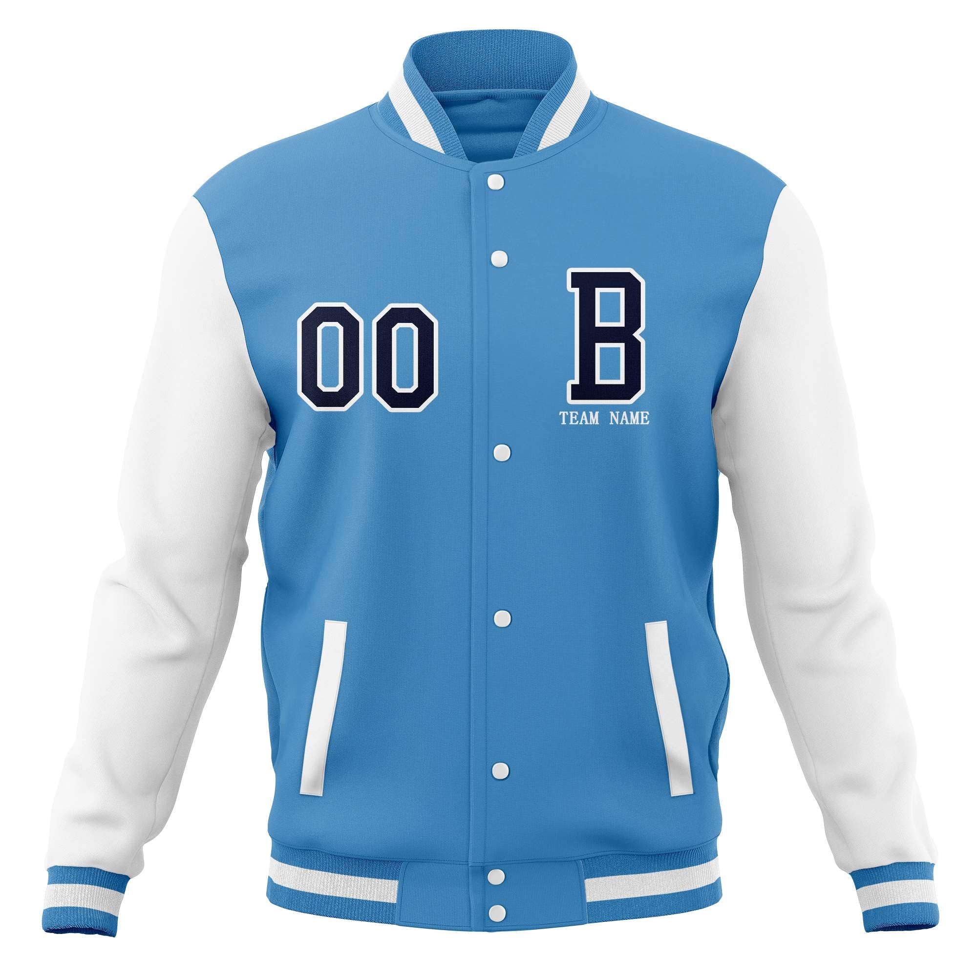 Veste Varsity Letterman personnalisée Manteau de baseball bombardier cousu personnalisé