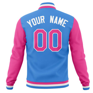 Custom Varsity Letterman Baseball Jacket Personalized Full-Snap Stitched Coats