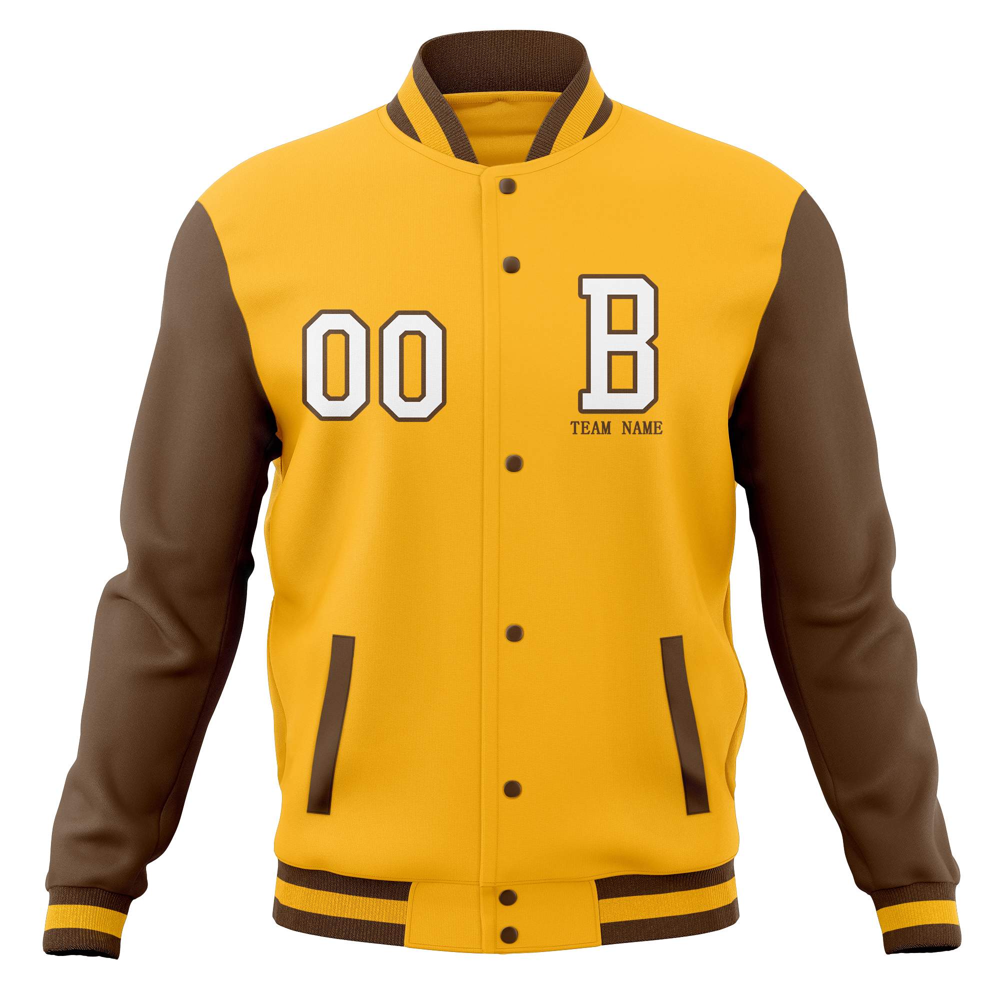 Veste de baseball Varsity Letterman personnalisée, manteaux cousus à pression complète personnalisés