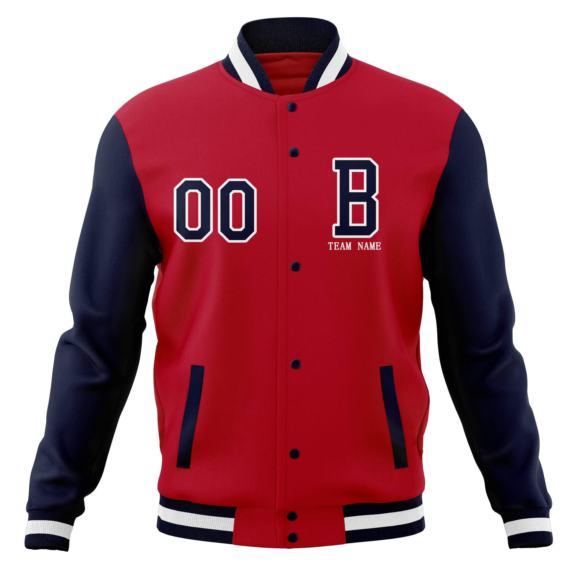 Manteaux de baseball personnalisés à bouton-pression, vestes Letterman universitaires fabriquées