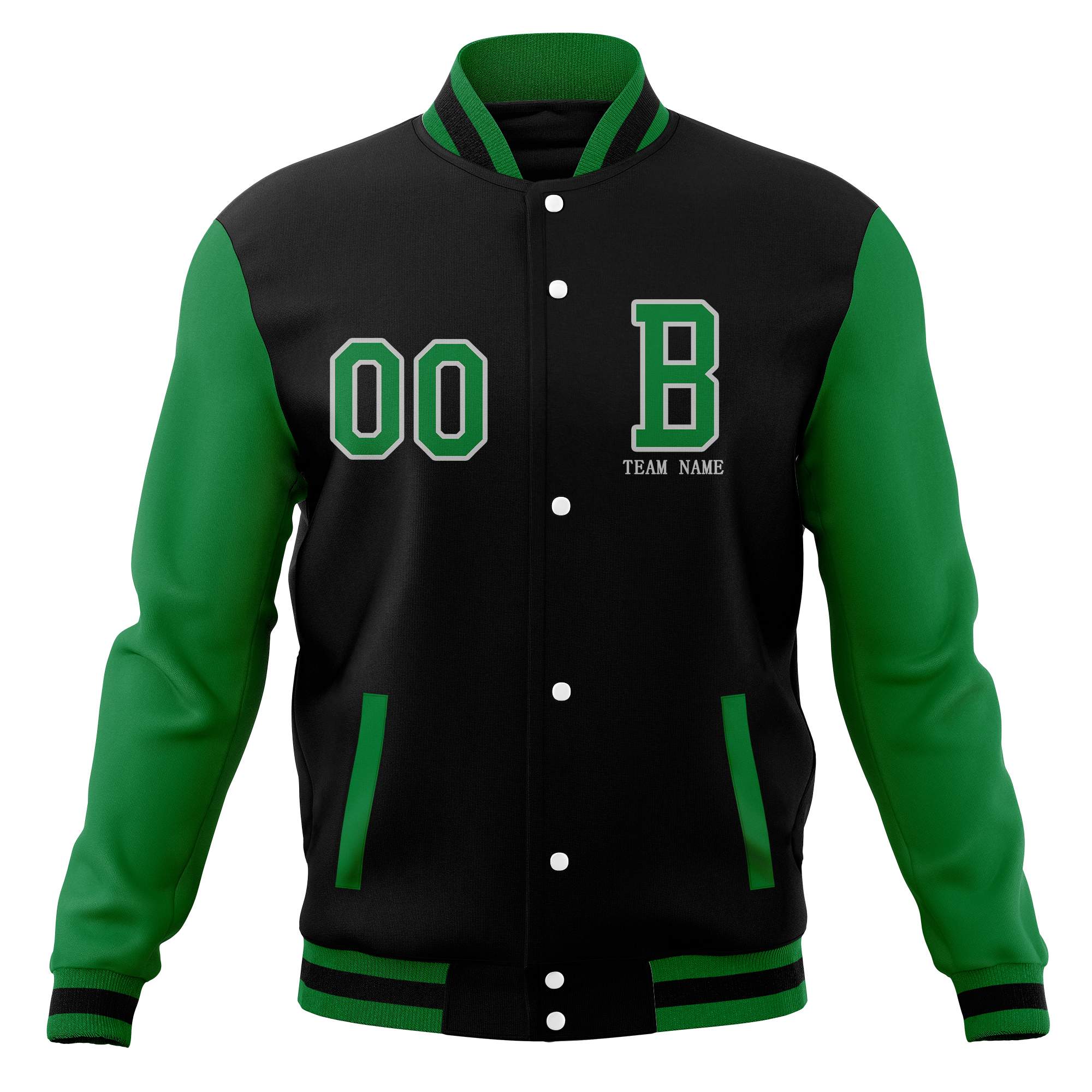 Custom Full-Snap Baseball Coats with Personalized Stitched Varsity Letterman Jacket