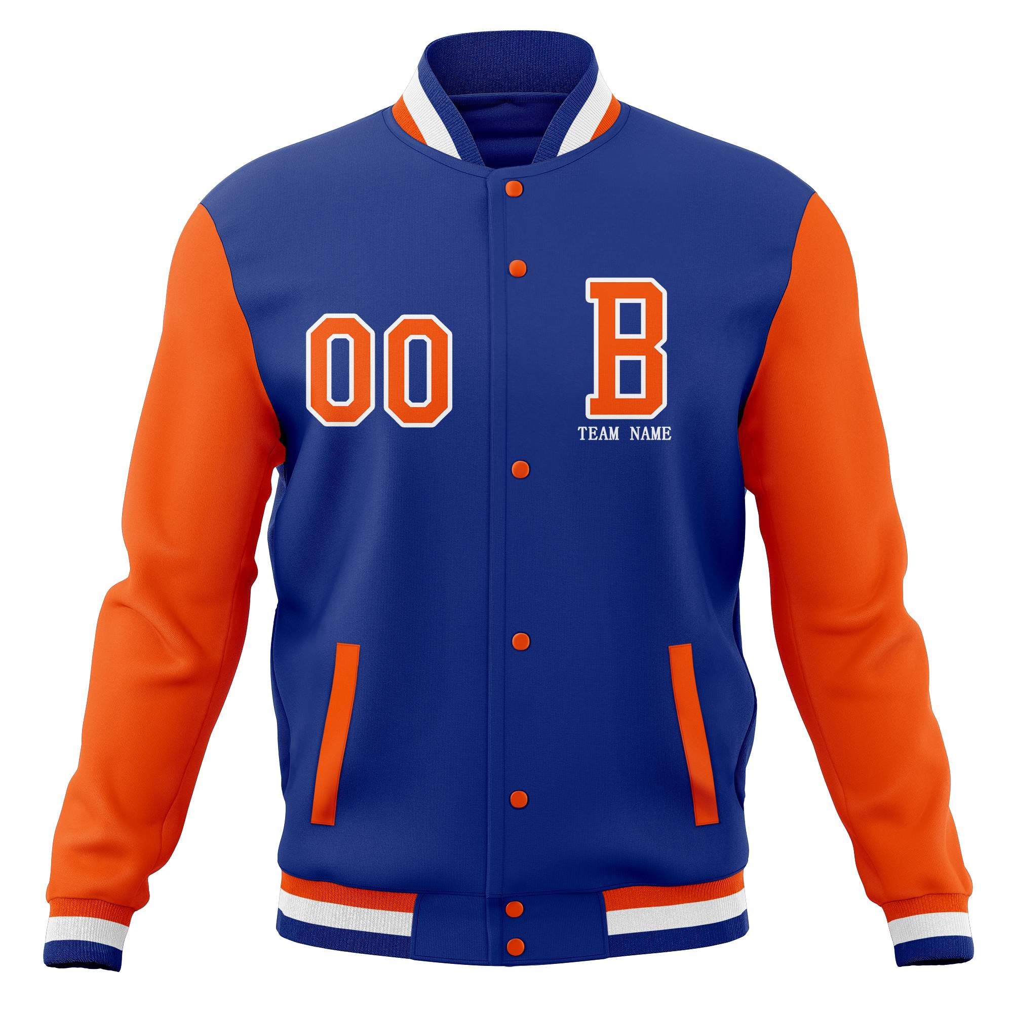 Custom Full-Snap Baseball Coats with Personalized Stitched Varsity Letterman Jacket