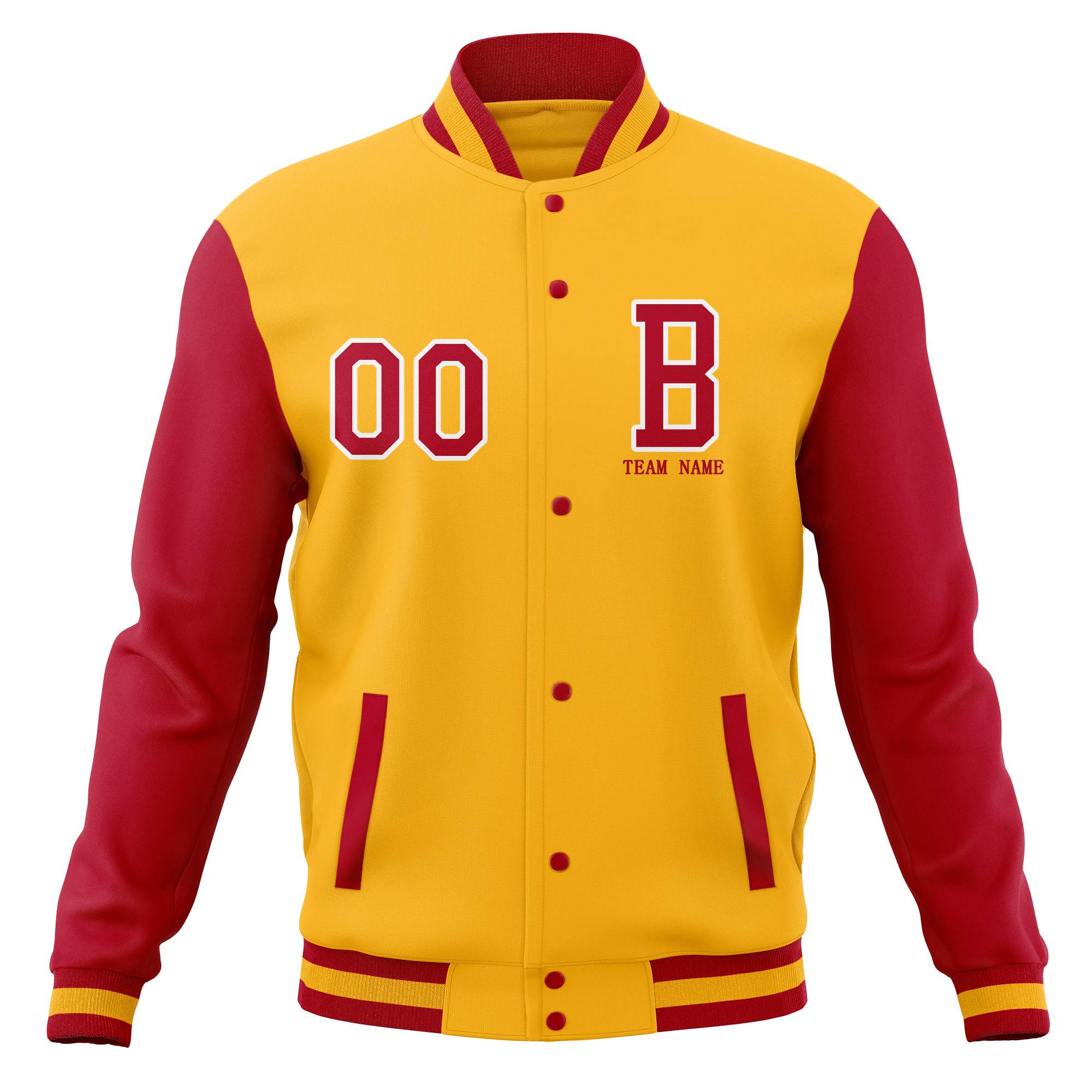 Custom Full-Snap Baseball Coats with Personalized Stitched Varsity Letterman Jacket