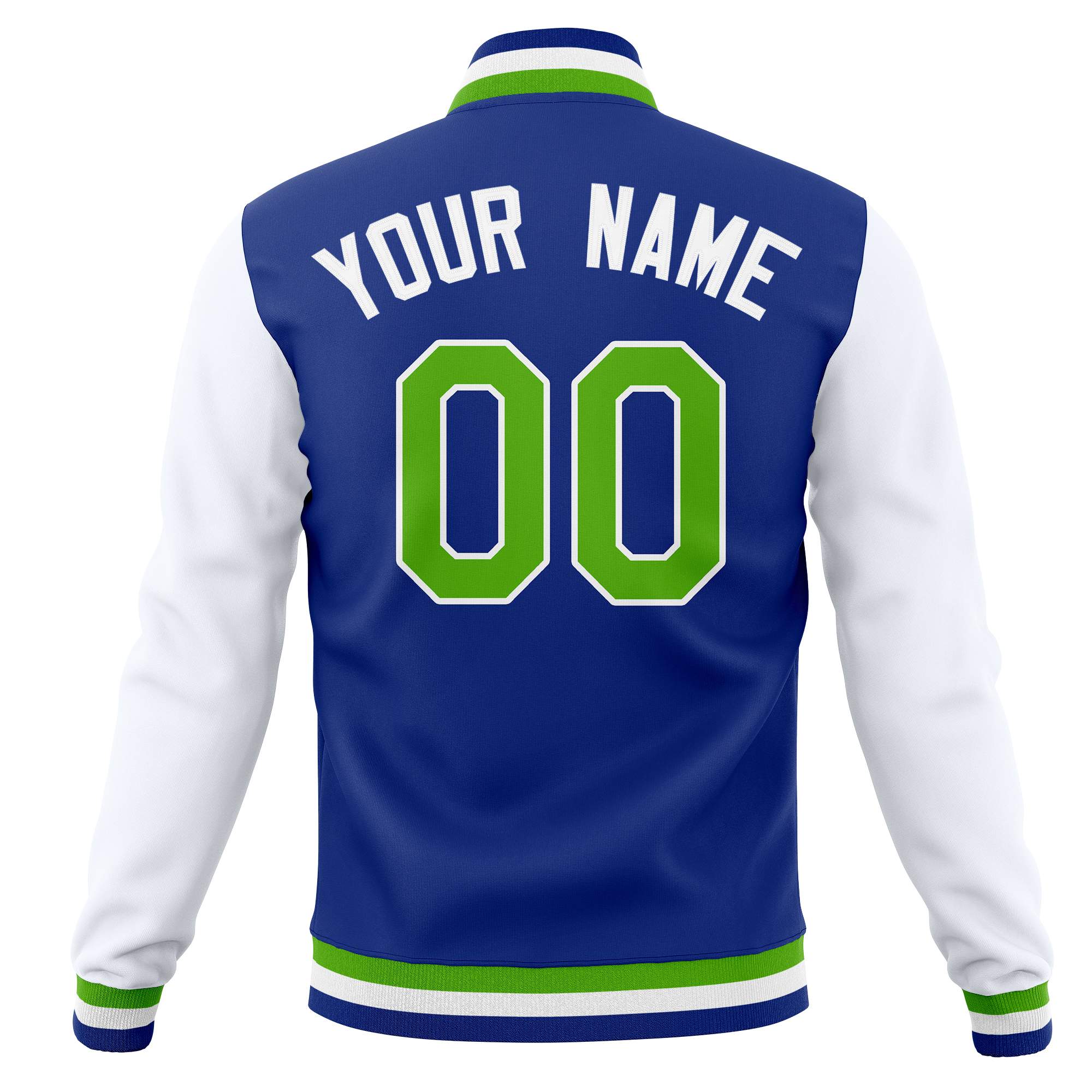 Custom Varsity Letterman Baseball Jacket Personalized Full-Snap Stitched Coats