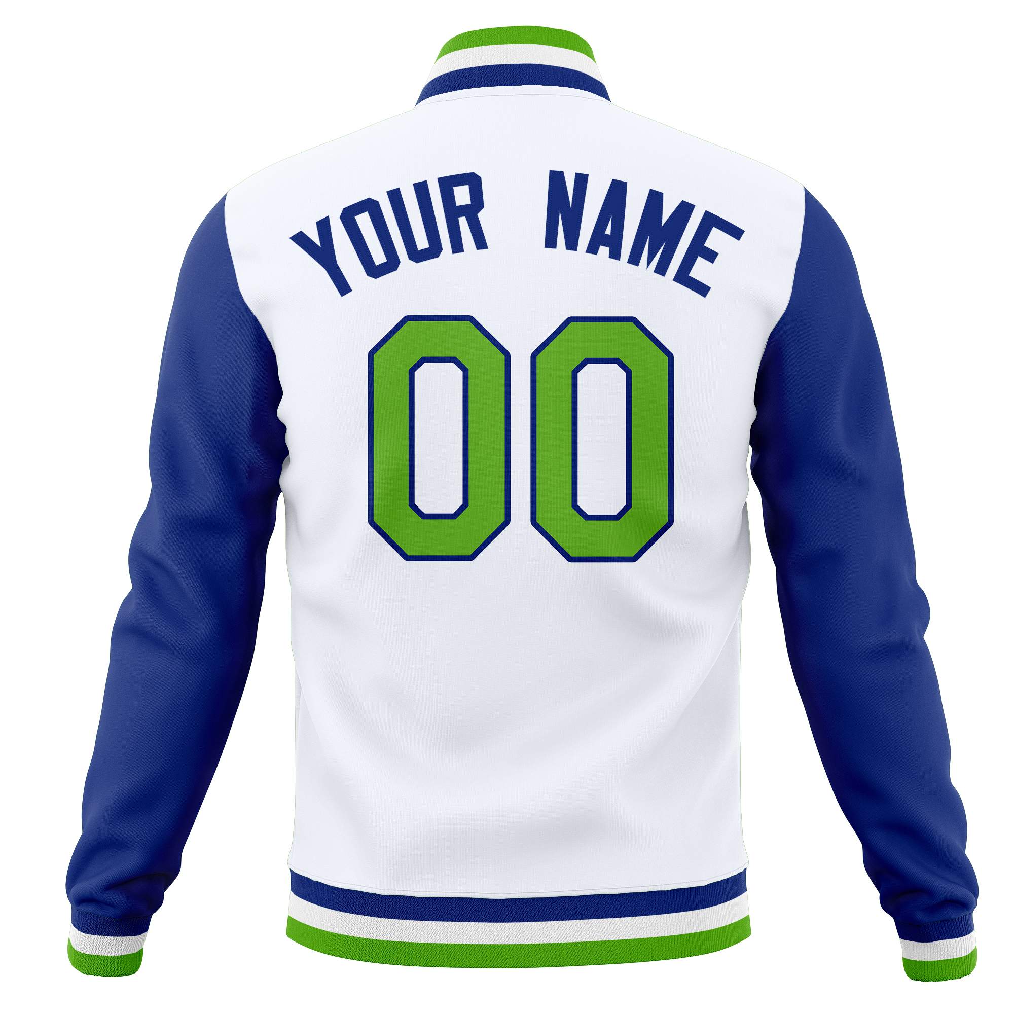 Custom Varsity Letterman Baseball Jacket Personalized Full-Snap Stitched Coats