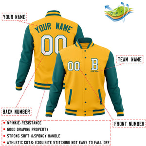 Custom Full-Snap Baseball Coats,Crafted Varsity Letterman Jackets