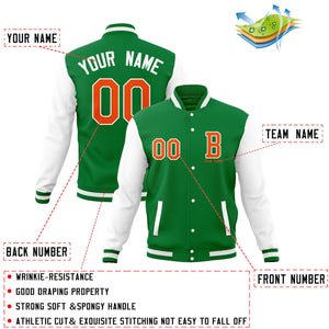 Custom Full-Snap Baseball Coats,Crafted Varsity Letterman Jackets