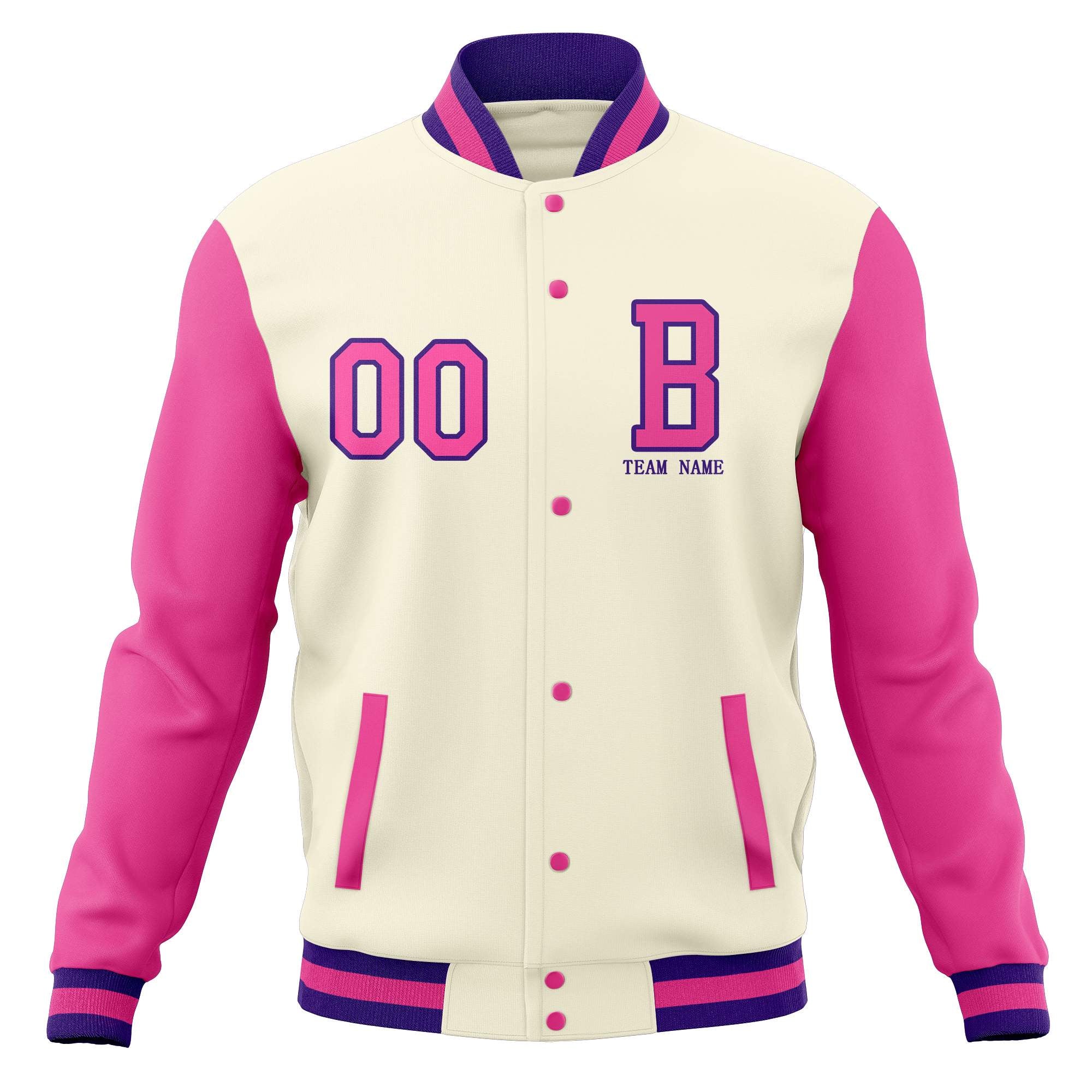 Custom Full-Snap Baseball Varsity Jackets with Personalized Coats