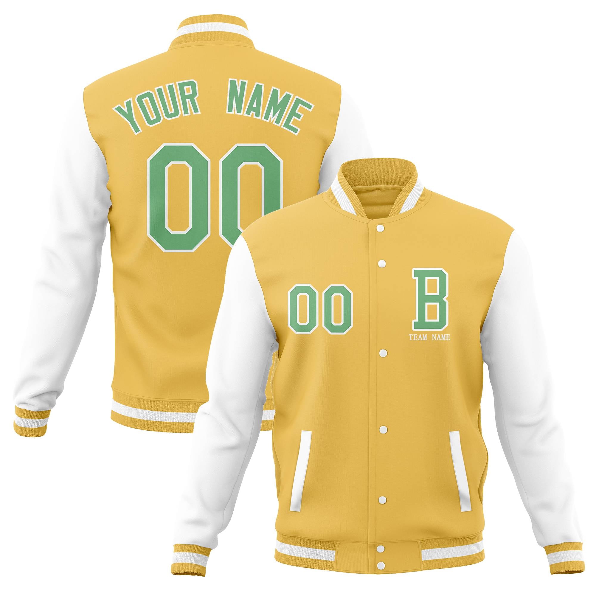 Custom Full-Snap Baseball Varsity Jackets with Personalized Coats