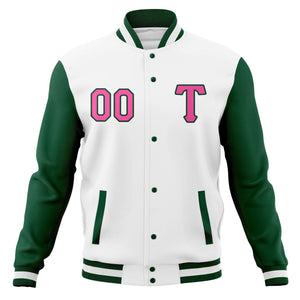 Custom Man's Varsity Baseball Jacket Cotton Blend Letterman Coats