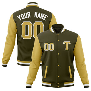 Vestes de baseball décontractées personnalisées Varsity Letterman manteaux à bouton-pression pour adultes