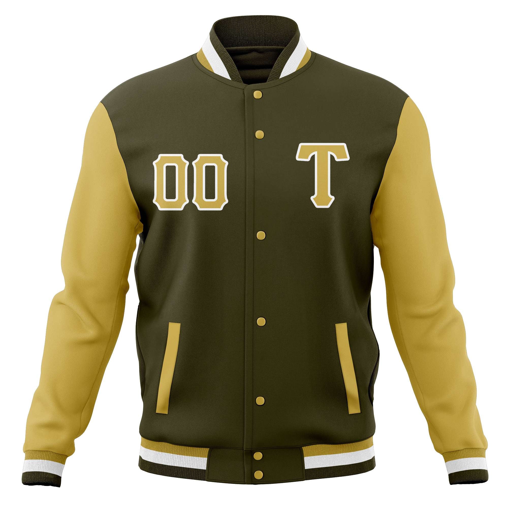 Custom Casual Baseball Jackets Varsity Letterman Full-Snap Coats for Adults