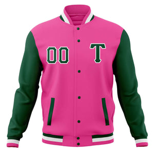 Custom Man's Varsity Baseball Jacket Cotton Blend Letterman Coats