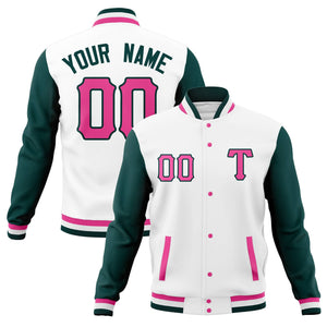 Custom Full-Snap Cotton Blend Baseball Jackets Varsity Letterman Coats