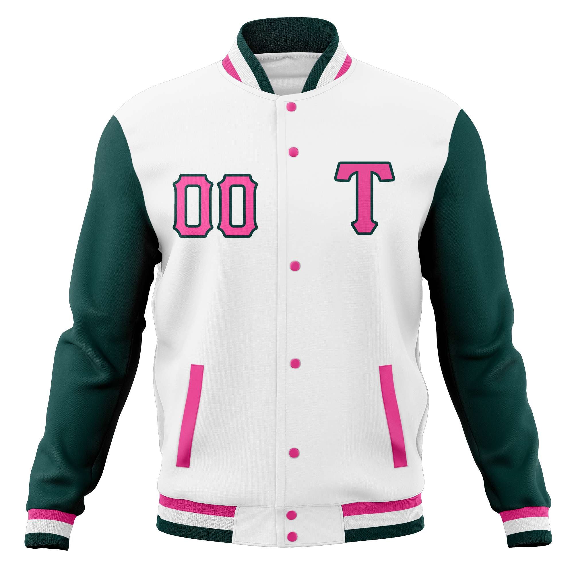 Vestes de baseball personnalisées en mélange de coton à boutons-pression, manteaux Letterman universitaires