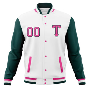 Custom Full-Snap Cotton Blend Baseball Jackets Varsity Letterman Coats