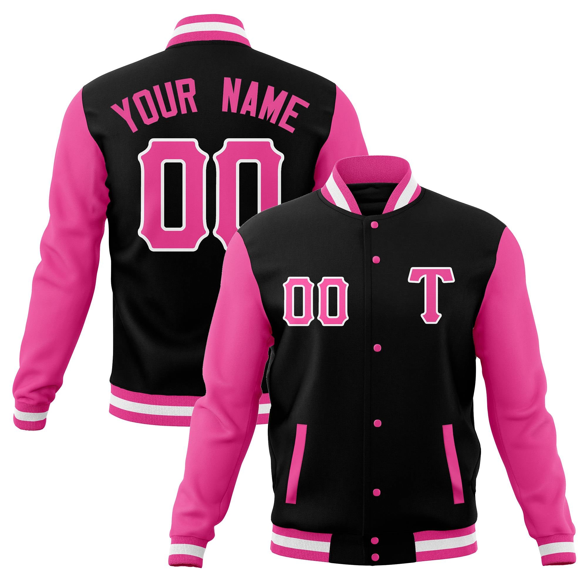 Custom Adult Full-Snap Baseball Varsity Letterman Jackets Cotton Blend Coats