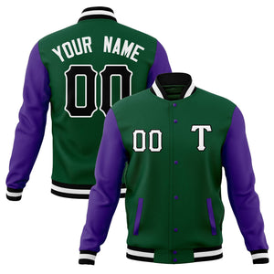 Custom Adult Full-Snap Baseball Varsity Letterman Jackets Cotton Blend Coats