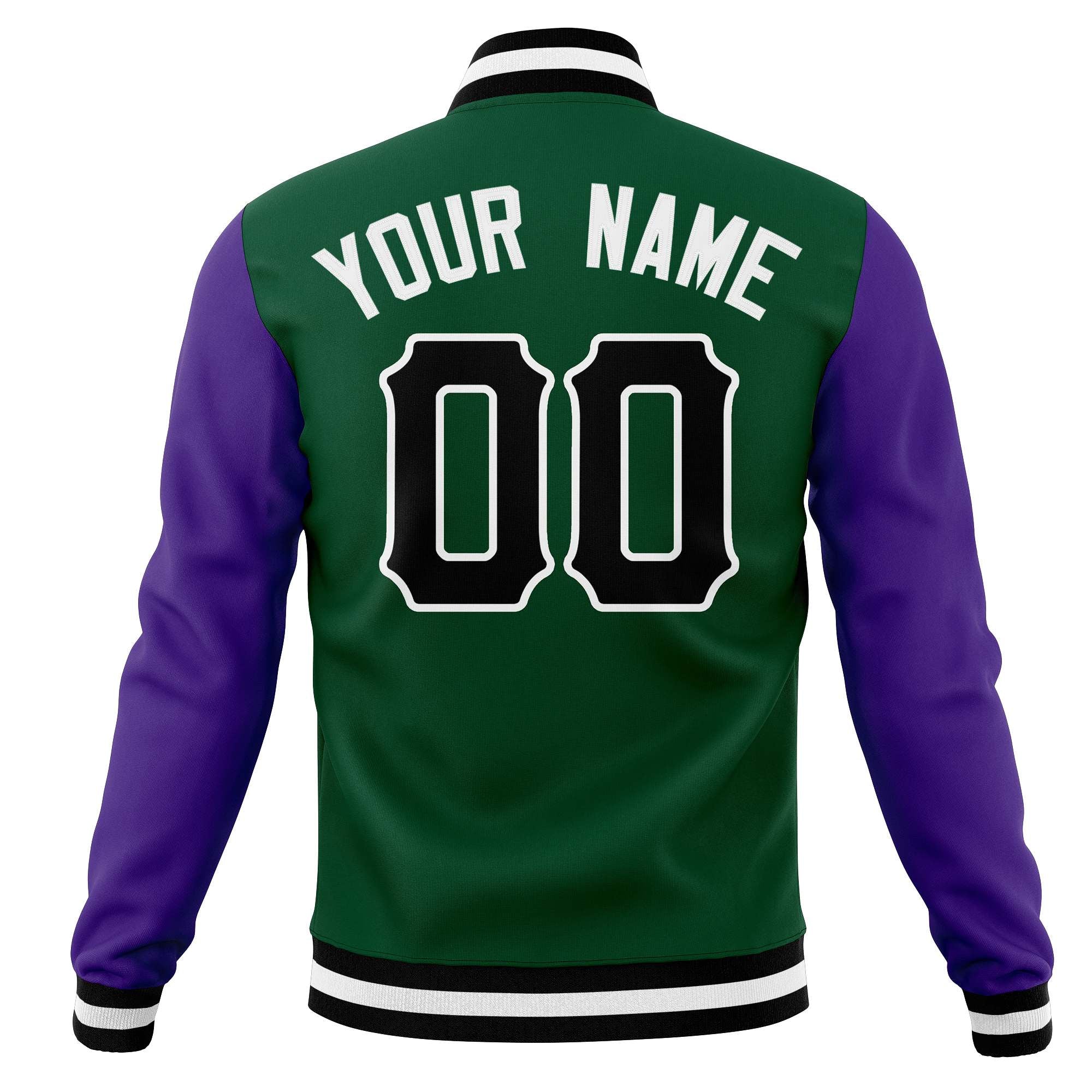 Custom Adult Full-Snap Baseball Varsity Letterman Jackets Cotton Blend Coats