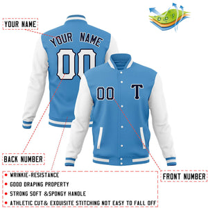 Custom Man's Varsity Baseball Jacket Cotton Blend Letterman Coats