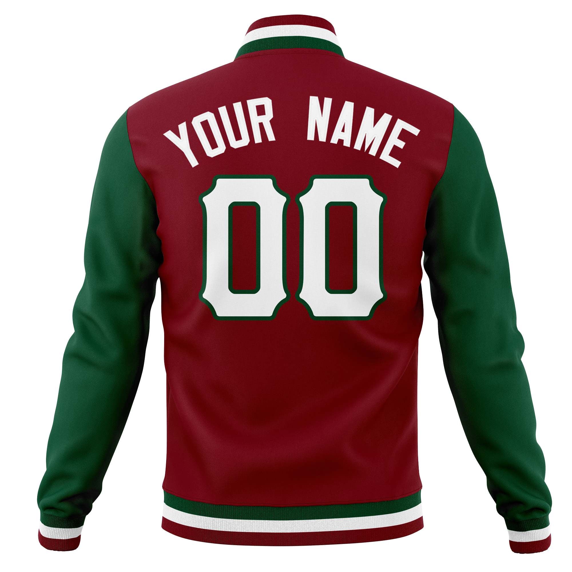 Custom Adult Full-Snap Baseball Varsity Letterman Jackets Cotton Blend Coats