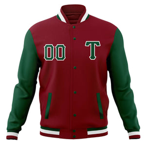 Custom Adult Full-Snap Baseball Varsity Letterman Jackets Cotton Blend Coats